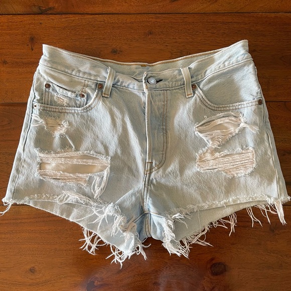 Levi's Pants - Levi’s 501 Buttonfly Cutoff Denim Jean Shorts